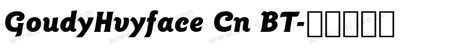 GoudyHvyface Cn BT字体转换